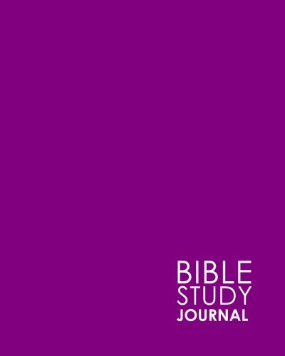 Bible Study Journal: Bible Journal Planner. Bible Study Notes Notebook. Bible Reading Journal. Daily Bible Reading Devotional. Minimalist Purple Cov