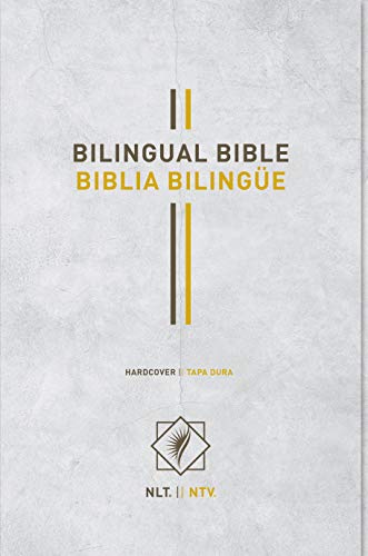 Bilingual Bible / Biblia bilingüe NLT/NTV (Hardcover. Gray) (English and Spanish Edition)