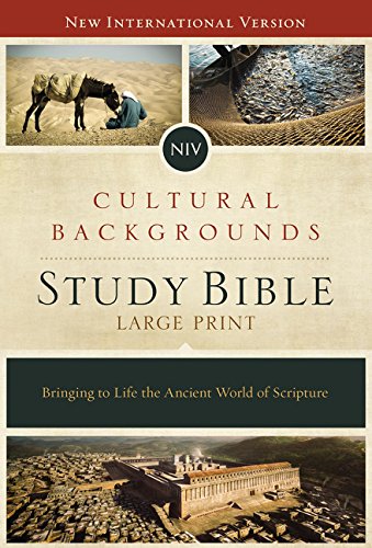 NIV. Cultural Backgrounds Study Bible. Large Print. Hardcover. Red Letter Edition: Bringing to Life the Ancient World of Scripture