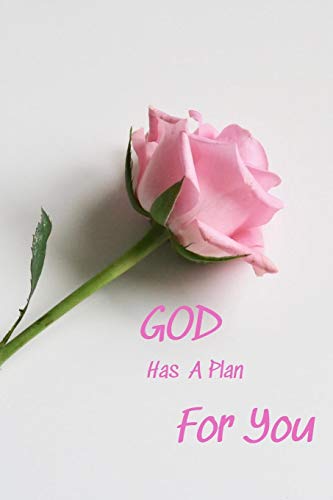 God has a plan for you: Notebook with a Floral Cover with Bible Verse to use as Notebook | Planner | Journal - 120 pages blank lined - 6x9 inches (A