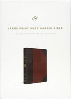 ESV Large Print Wide Margin Bible (TruTone. Brown/Cordovan. Portfolio Design)
