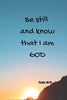 Be still and know that I am GOD | Psalm 46:10: Notebook Cover with Bible Verse to use as Notebook | Planner | Journal - 120 pages blank lined - 6x9