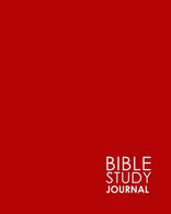 Bible Study Journal: Bible Journal Study. Bible Study Notes Pad. Bible Reading Journal For Women. Daily Bible Reading Journal. Minimalist Red Cover