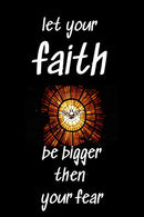 Let your faith be bigger then your fear |: Notebook with a Bible Verse Cover to use as Notebook | Planner | Journal - 120 pages blank lined - 6x9 in
