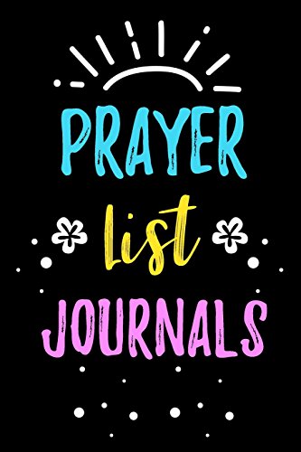 Prayer List Journals: Blank Prayer Journal