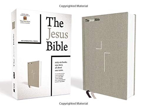 The Jesus Bible. NIV Edition. Cloth over Board. Gray Linen