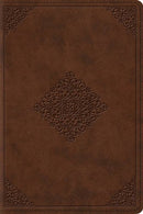 ESV Study Bible. Personal Size (TruTone. Saddle. Ornament Design)
