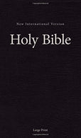 NIV. Pew and Worship Bible. Large Print. Hardcover. Black. Comfort Print