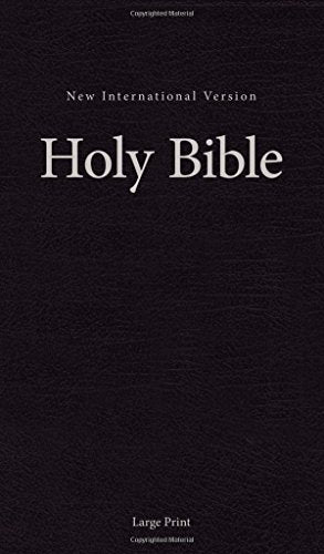 NIV. Pew and Worship Bible. Large Print. Hardcover. Black. Comfort Print