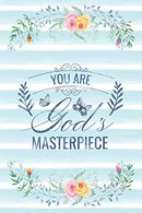 You Are God's Masterpiece: Notebook with Christian Bible Verse Quote Cover - Blank College Ruled Lines (Scripture Journals for Church & Sermon N