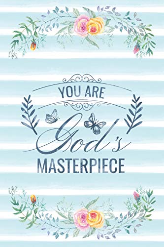 You Are God's Masterpiece: Notebook with Christian Bible Verse Quote Cover - Blank College Ruled Lines (Scripture Journals for Church & Sermon N