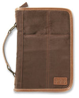 Aviator Brown Suede Large Book and Bible Cover