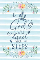 God Will Direct Your Steps: Notebook with Christian Bible Verse Quote Cover - Blank College Ruled Lines (Scripture Journals for Church & Sermon