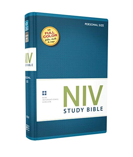 NIV Study Bible. Personal Size. Hardcover. Red Letter Edition