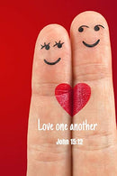 love one another | John 15:12: Notebook Cover with Bible Verse to use as Notebook | Planner | Journal - 120 pages blank lined - 6x9 inches (A5)