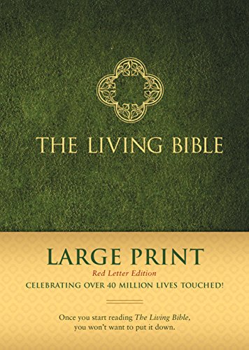 The Living Bible Large Print Red Letter Edition (Red Letter. Hardcover. Green)