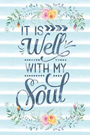 It Is Well With My Soul: Notebook with Christian Bible Verse Quote Cover - Blank College Ruled Lines (Scripture Journals for Church & Sermon Not