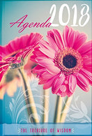 The Treasure of Wisdom 2018 Agenda - Daisy Cover: A daily agenda with an inspirational quote or Bible verse for each day of the year