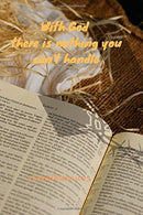 With God there is nothing you can't handle |  1 Corinthians 10:13: Notebook Cover with Bible Verse to use as Notebook | Planner | Journal - 120 page
