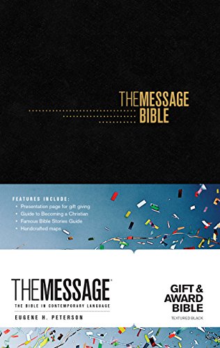 The Message Gift and Award Bible (Softcover. Black): The Bible in Contemporary Language
