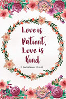 Love is Patient Love is Kind - 1 Corinthians 13:4-8: Bible Verse Journal to Write In for Women ~  Christian Journal Watercolor Floral Blank Lined ..