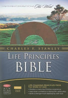 The Charles F. Stanley Life Principles Bible: New King James Verison. Brown/charcoal. Bonded Leather