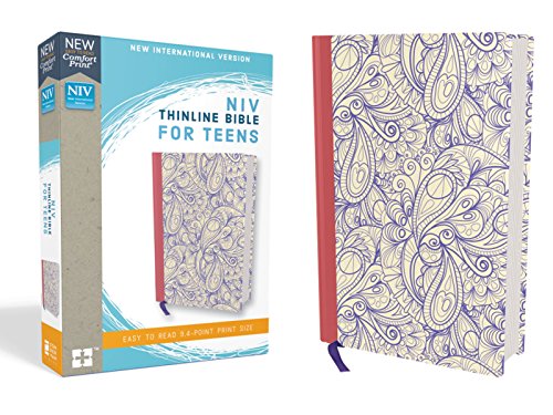 NIV. Thinline Bible for Teens. Hardcover. Purple. Red Letter Edition. Comfort Print