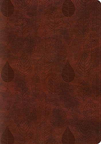 ESV Single Column Journaling Bible. Large Print (TruTone. Chestnut. Leaves Design)