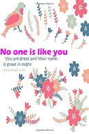 Jeremiah 10:6 No One Like You: Bible Verse Quote Cover Composition Medium Christian Gift Journal Notebook To Write In. For Sermon Notes. Devotional