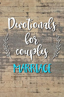 Devotionals For Couples Marriage: Blank Prayer Journal