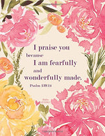 Christian Journal - I praise you because I am fearfully and wonderfully made. Ps: Pink Journal Notebook. Bible Verse Cover (Journals To Write In For