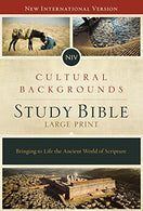 NIV. Cultural Backgrounds Study Bible. Large Print. Hardcover. Red Letter Edition: Bringing to Life the Ancient World of Scripture