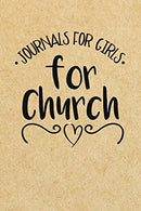 Journals For Girls For Church: Blank Prayer Journal