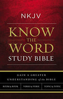 NKJV. Know The Word Study Bible. Paperback. Red Letter Edition: Gain a greater understanding of the Bible book by book. verse by verse. or topic by