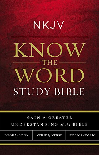 NKJV. Know The Word Study Bible. Paperback. Red Letter Edition: Gain a greater understanding of the Bible book by book. verse by verse. or topic by