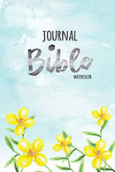 Journal Bible Watercolor: Blank Prayer Journal