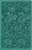 Holy Bible: English Standard Version. Teal. Floral. Trutone. Premium Gift