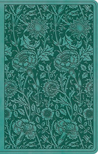 Holy Bible: English Standard Version. Teal. Floral. Trutone. Premium Gift